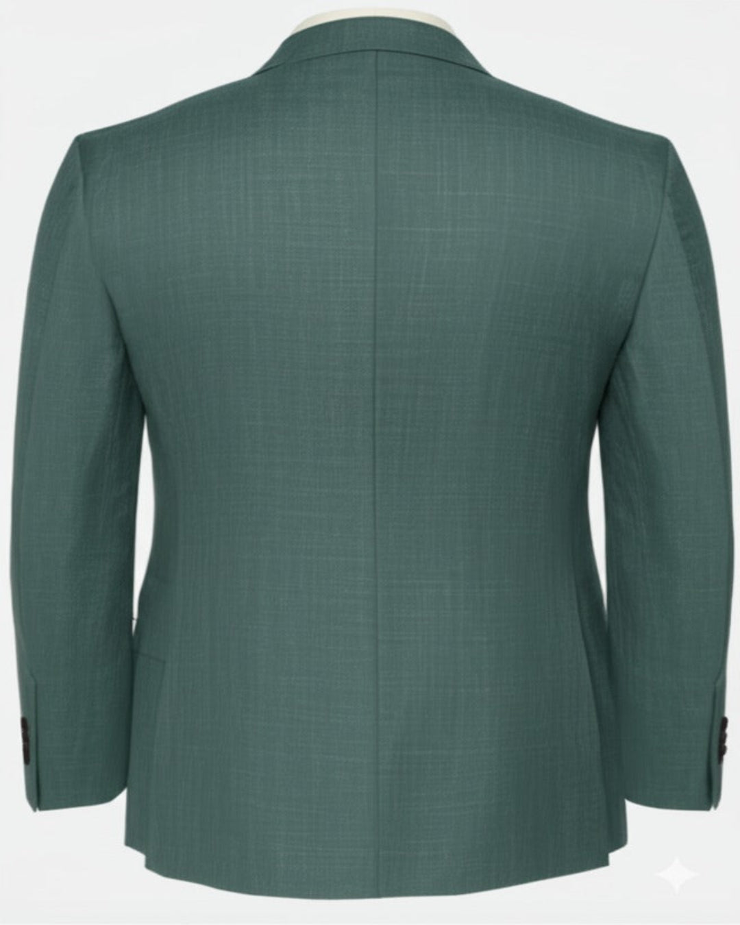 green double breasted suit
