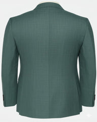green double breasted suit