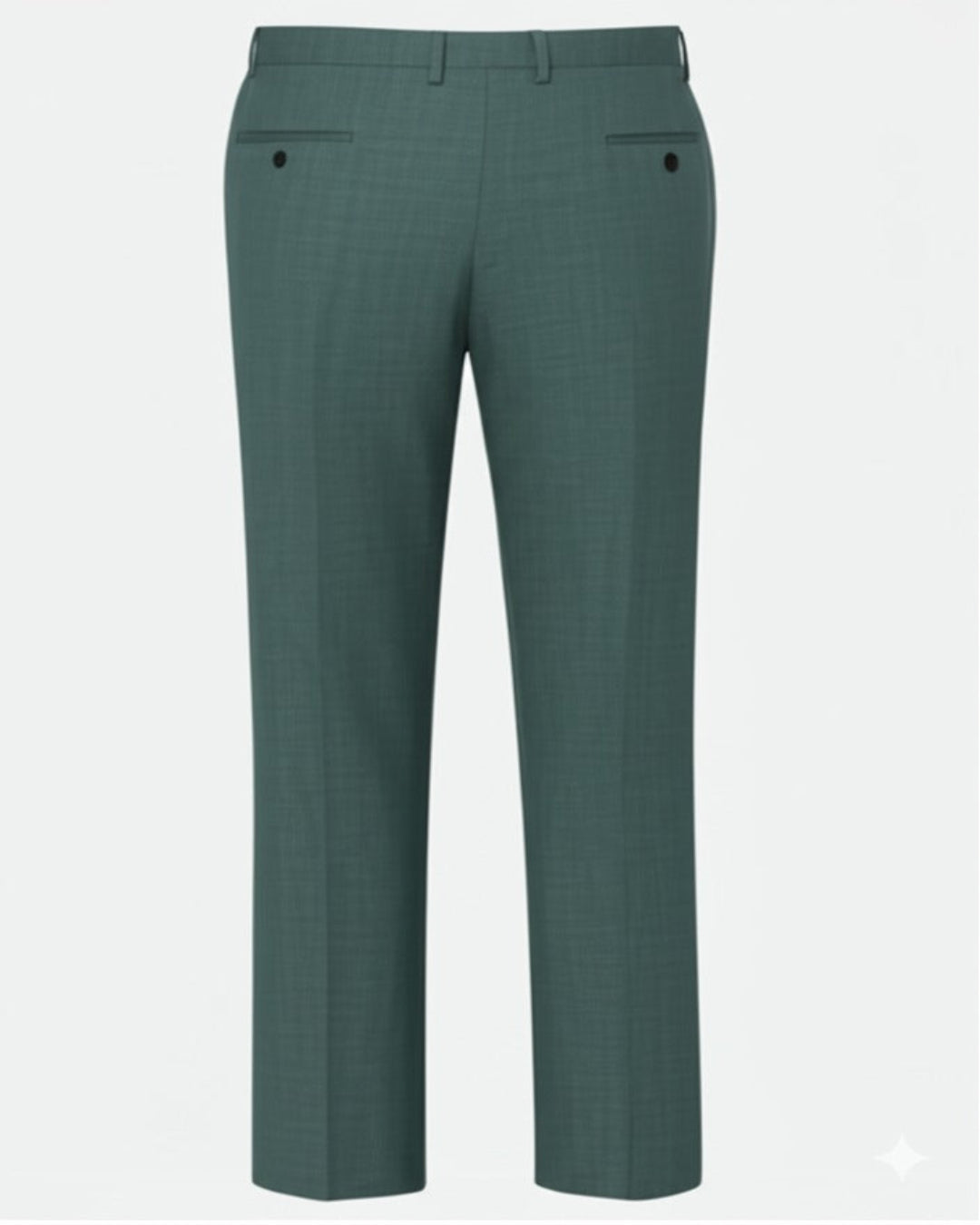 green double breasted suit