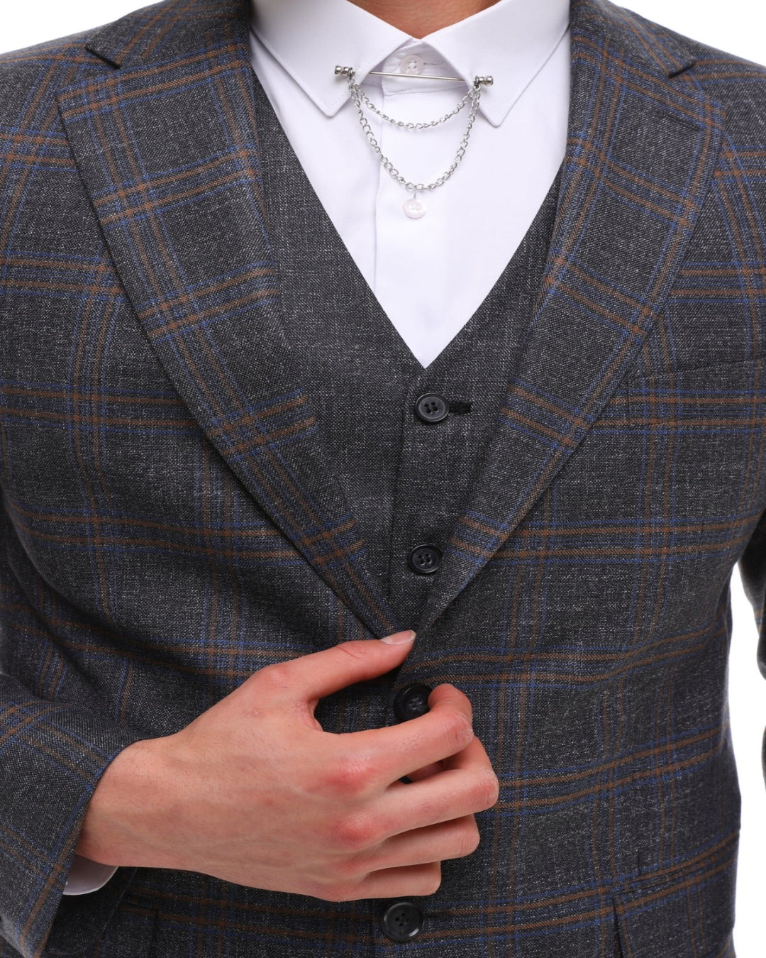 Dark Grey suits for men London