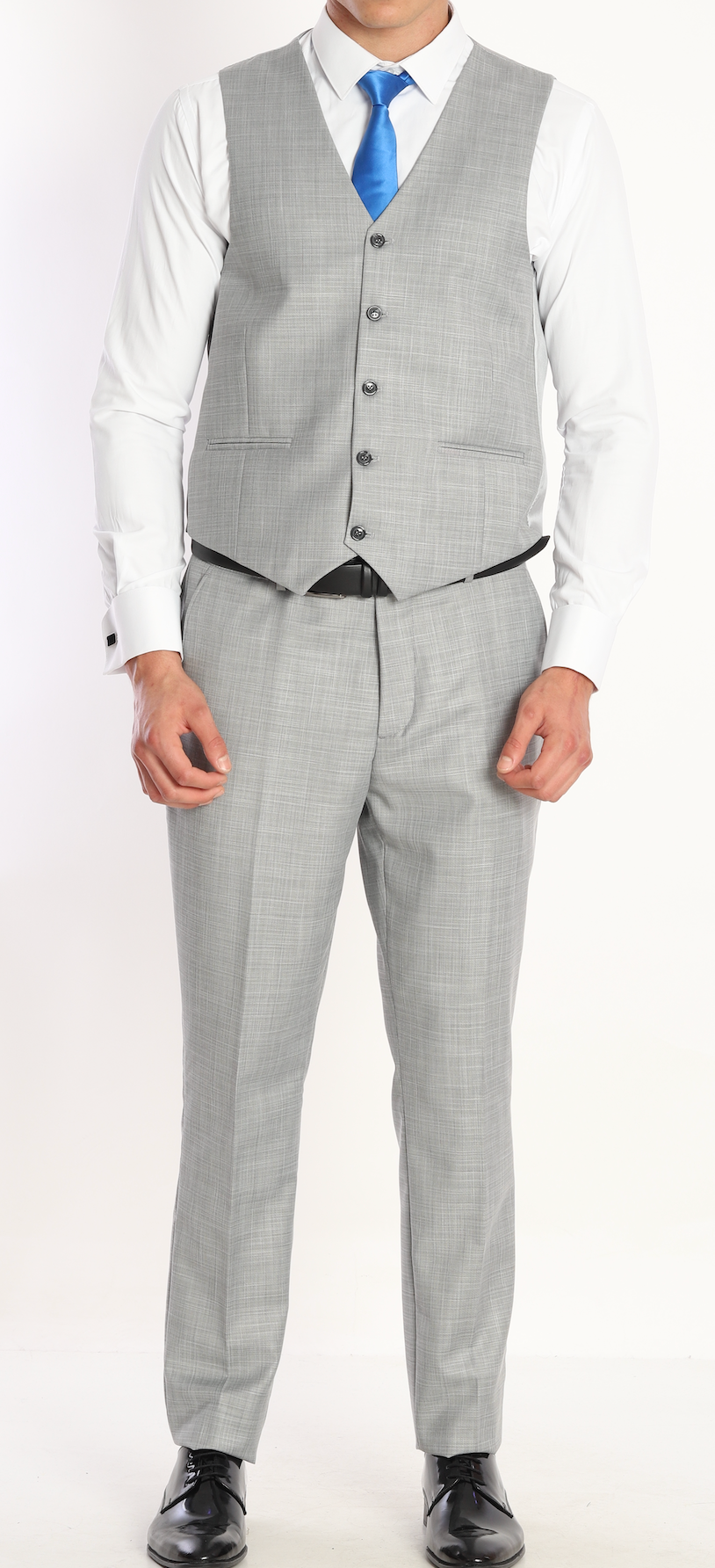 Light Grey three piece suits by designer UK
