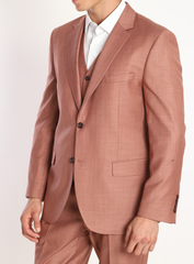 caramel three piece suits for men by designer