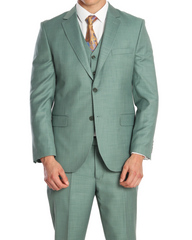 green three piece suits by designer LONDON