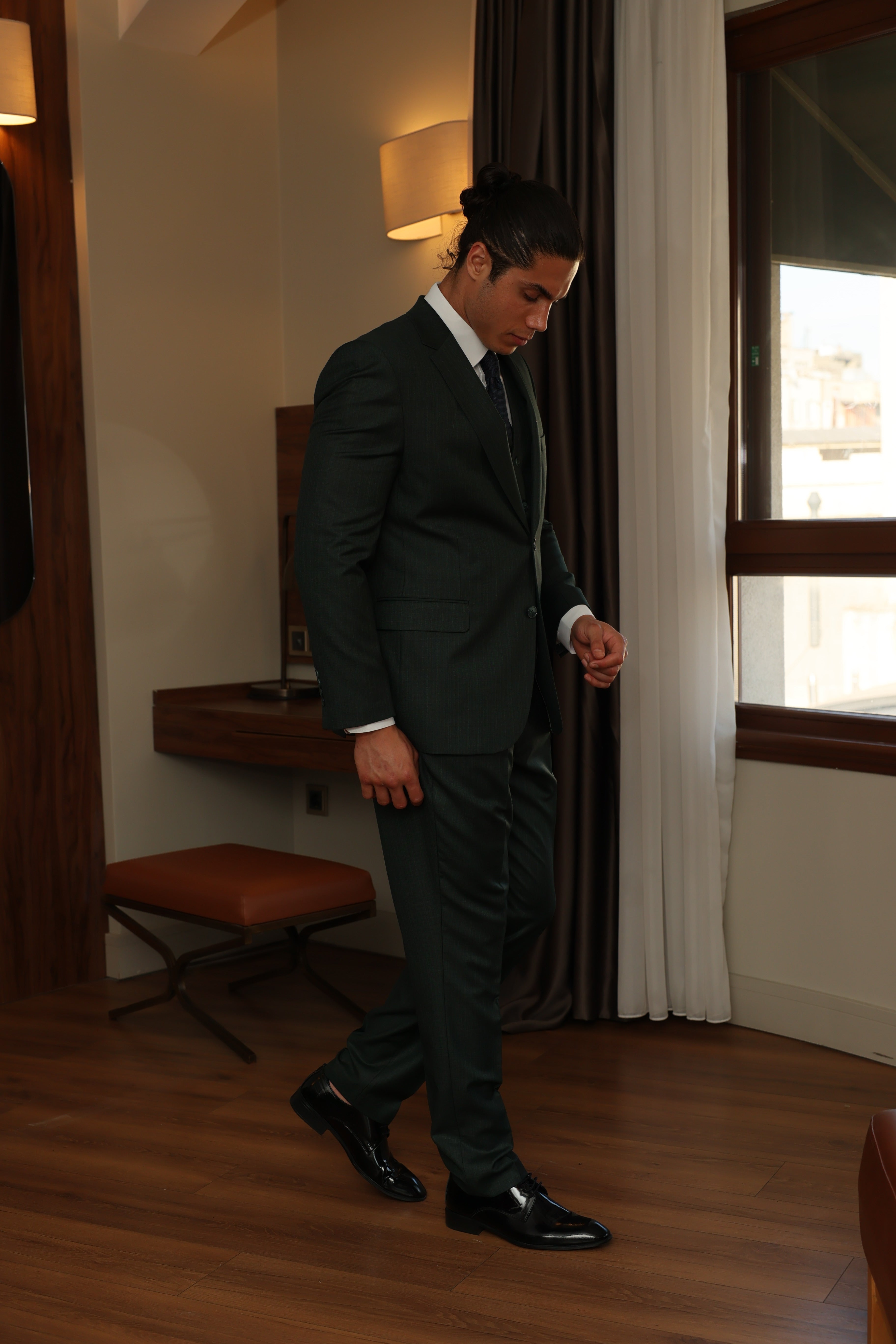 Three-Piece Green Suit