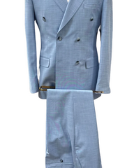 baby blue double breasted suit