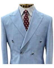 baby blue double breasted suit