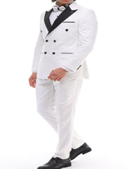 White double breasted tuxedo 