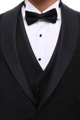 black shawl lapel tuxedo suits for men