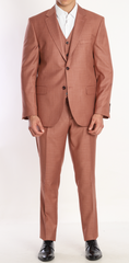 caramel three piece suits by designer UK