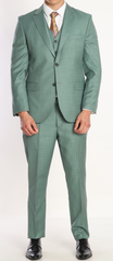 green three piece suits by designer UK