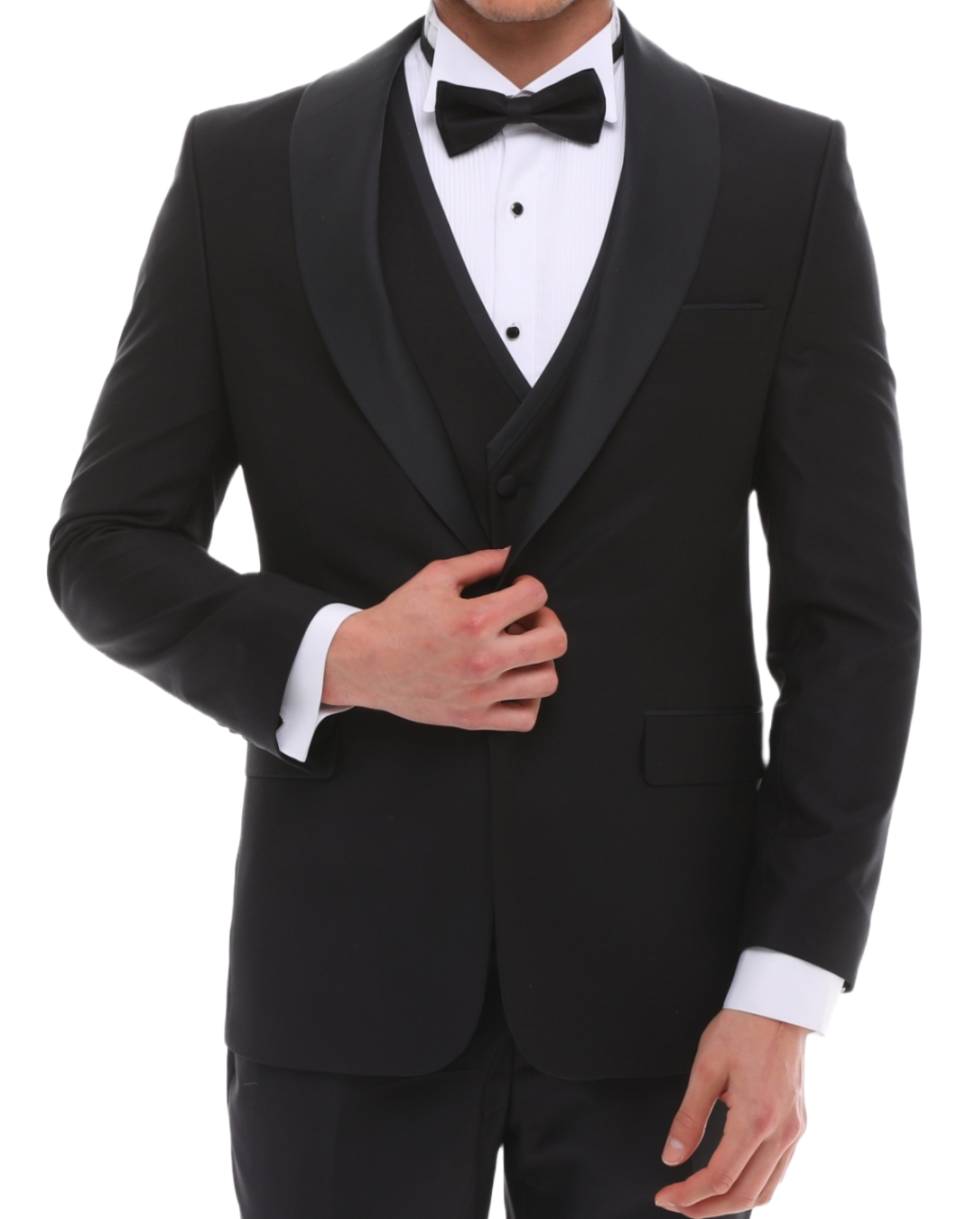 men's black shawl lapel tuxedo suits London