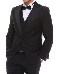 black tuxedo suit for men
