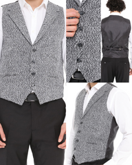 light grey wool waistcoat