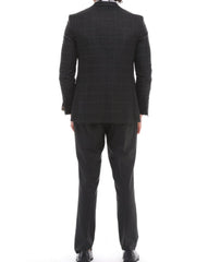 ICONYN VERDE - Black Mixed & Matched Three Piece Suit