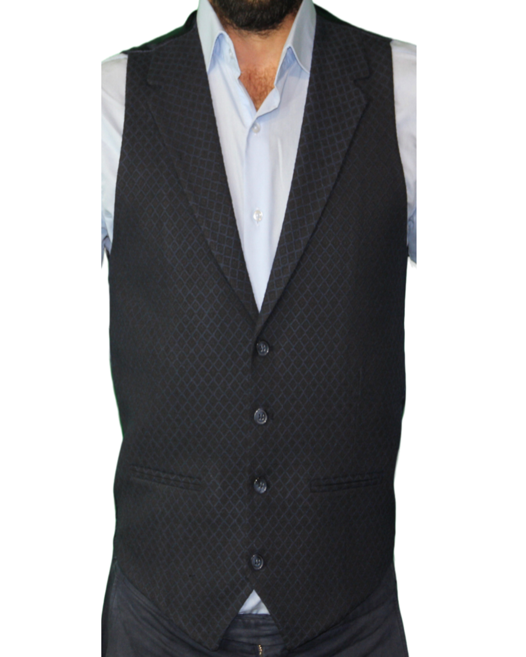 blue wool waistcoats for men