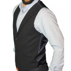 blue wool waistcoats