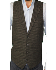 grey wool waistcoats by designer UK