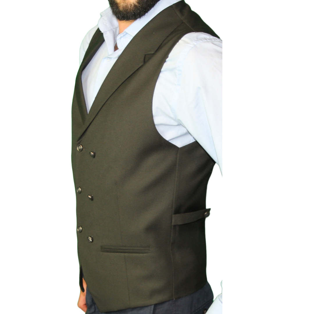 men's green wool waistcoats London