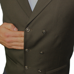 men's green wool waistcoats