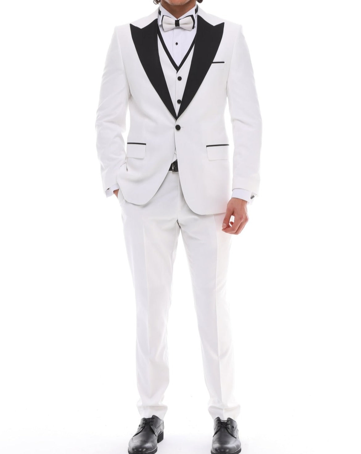 white tuxedo suit for men by designer UK